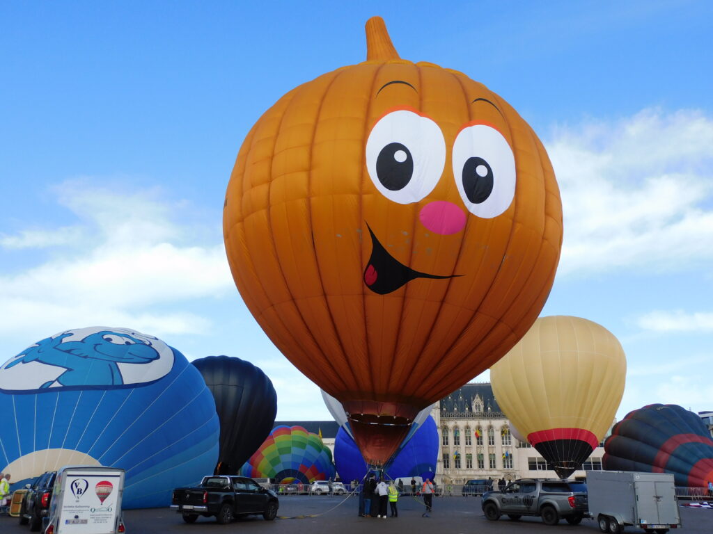 smiley luchtballon antwerpen